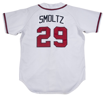 1998 John Smoltz Game Used & Signed Atlanta Braves Home Jersey (Beckett)